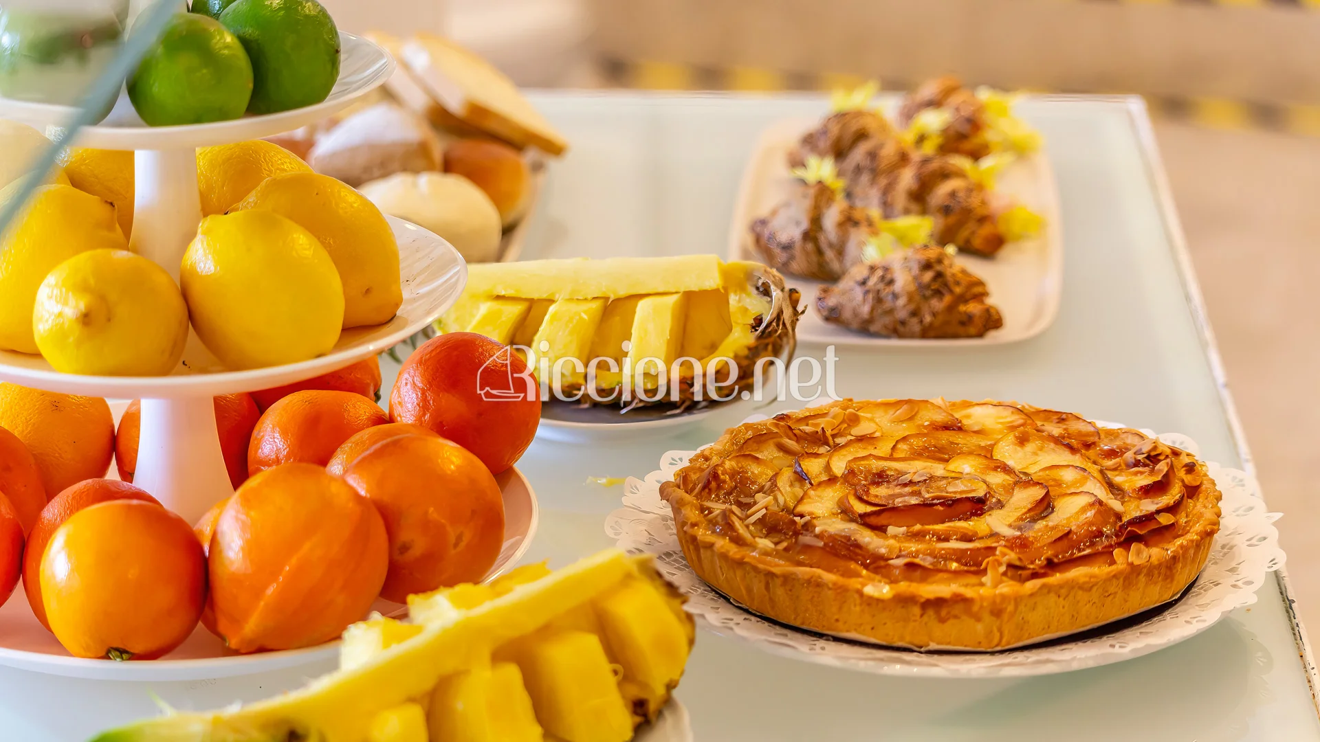 Obst und hausgemachte Kuchen