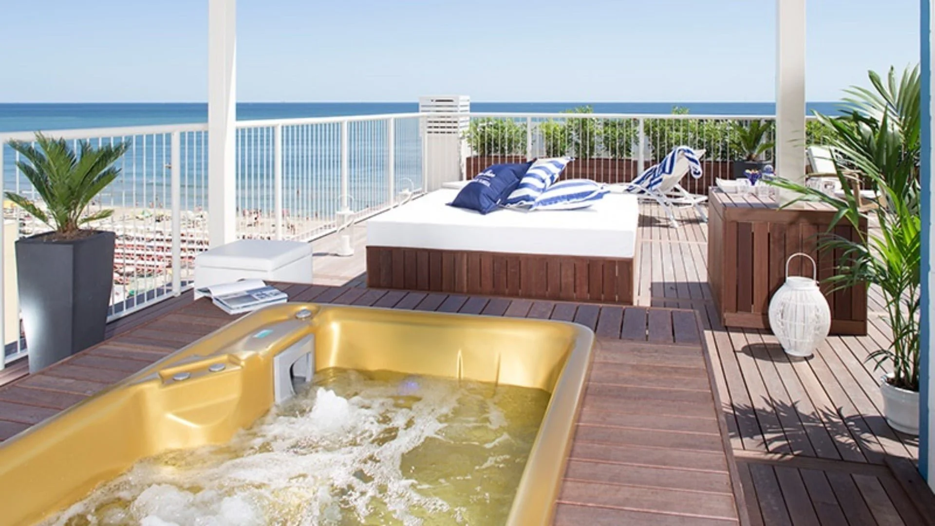 Jacuzzi sur la terrasse