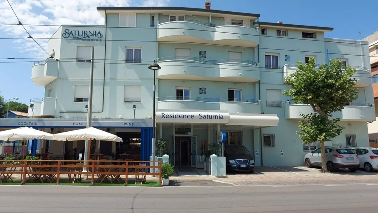 Façade de l'hôtel